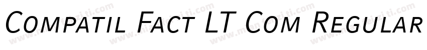 Compatil Fact LT Com Regular Small字体转换